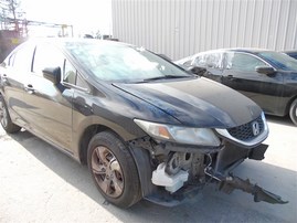 2014 Honda Civic Lx Black Sedan 1.8L AT #A24870